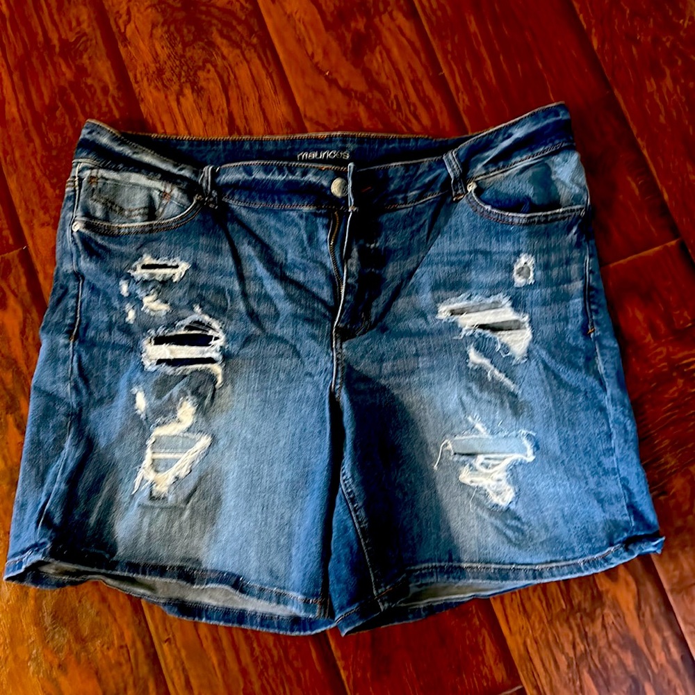 Denim shorts